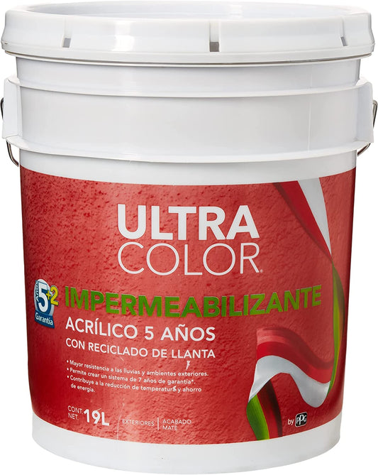 ULTRACOLOR IMPER REC 5 AÑOS BLANCO 19L