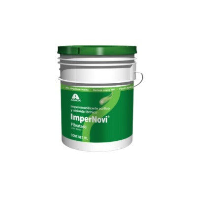 QM118-18 IMPERMEABILIZANTE 3 AÑOS BLANCO FIBRATADO IMPERNOVI CUB18LT