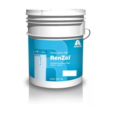 YC006-19 PINTURA VINILICA ANTIBACTERIAL MATE BLANCO RENZEL 19LT